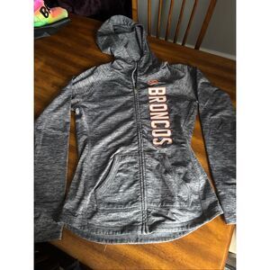 Women women’s Denver Broncos zip up hoodie